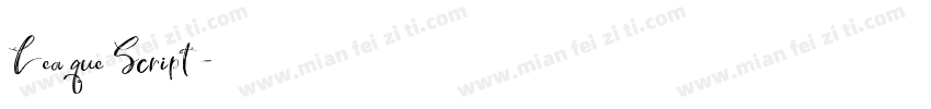 Leaque Script字体转换